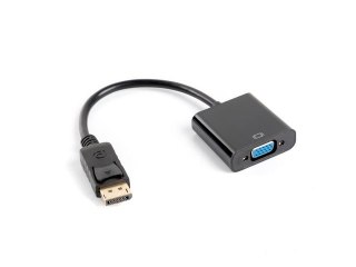Adapter DisplayPort (M) -> VGA 15 pin (F) czarny na kablu Lanberg
