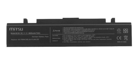 Bateria do Samsung R460, R519 6600 mAh (73 Wh) 10.8 - 11.1 Volt Mitsu
