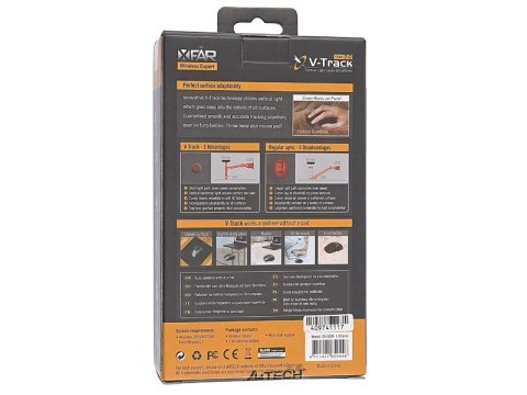 Mysz V-TRACK G9-500F-1 Black RF NANO A4 Tech