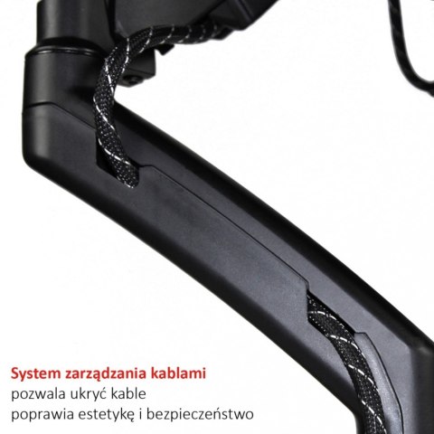 Uchwyt biurkowy na sprężynie gazowej do 1 monitora LCD/LED 13-27" L-11GD ART