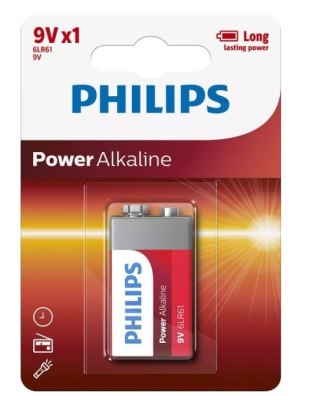 Bateria Power Alkaline 9V 1szt. blister (LR61) Philips