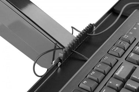 Ramię naścienne pojedyncze, 1xLCD + klawiatura, max. 32 cale Digitus