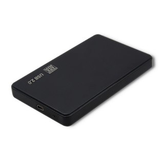 Obudowa na dysk HDD/SSD 2.5 cala SATA3 | USB 2.0 | Czarny Qoltec