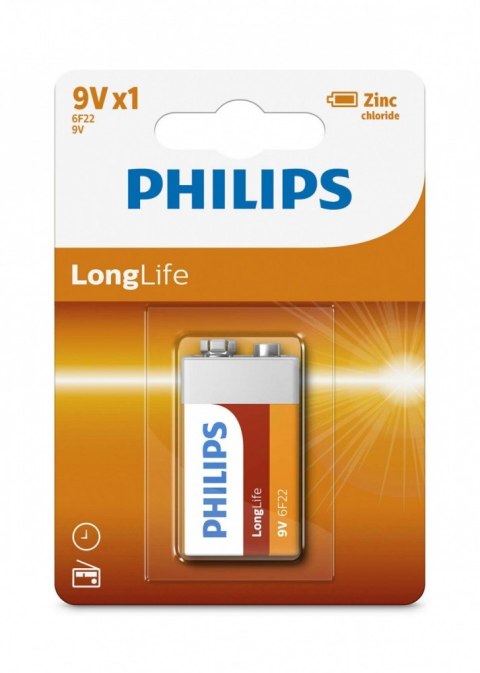 Bateria 6F22 9V LONGLIF E (1 SZT BLISTER) Philips