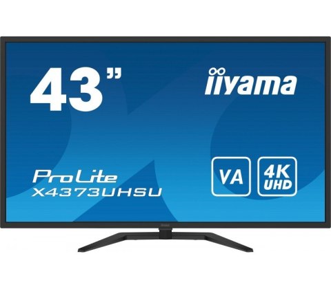 Monitor wielkoformatowy 43 cale X4373UHSU-B1 4K, VA, 2xHDMI, DP, mDP, 3ms, 2x7W, USBx4 IIYAMA