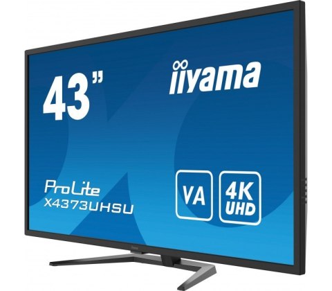 Monitor wielkoformatowy 43 cale X4373UHSU-B1 4K, VA, 2xHDMI, DP, mDP, 3ms, 2x7W, USBx4 IIYAMA