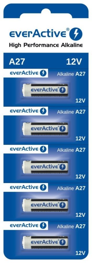 Baterie alkaliczne 27A 12V blister 5 szt. EverActive