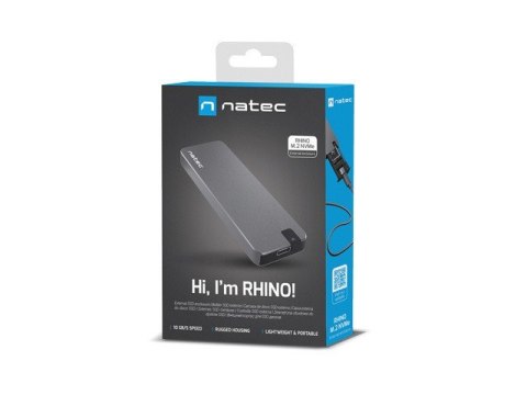 Kieszeń zewnętrzna SSD Rhino M.2 NVME USB-C 3.1 Gen 2 aluminium Natec