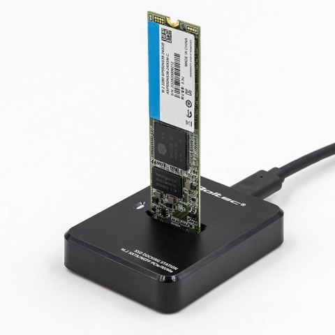 Stacja dokująca dysków SSD M.2 SATA / PCIe | NGFF / NVMe | USB 3.1 Qoltec