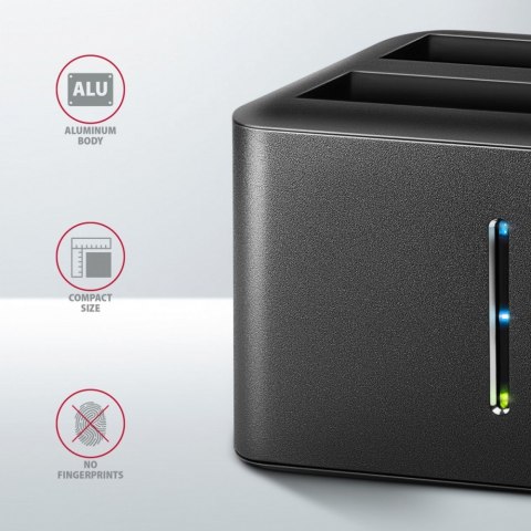 ADSA-D25 MINI stacja dokująca USB 3.2 Gen 1 - 2x SATA 6G 2.5" SSD/HDD CLONE AXAGON