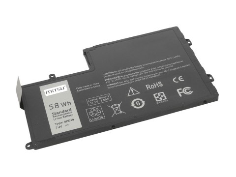 Bateria do Dell Inspiron 15 (5542), 14 (5445) 7600 mAh (58 Wh) 7.4 - 7.6 Volt Mitsu