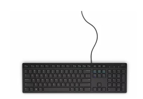 Klawiatura multimedialna KB216 US International (QWERTY) - czarna (RTL BOX) Dell