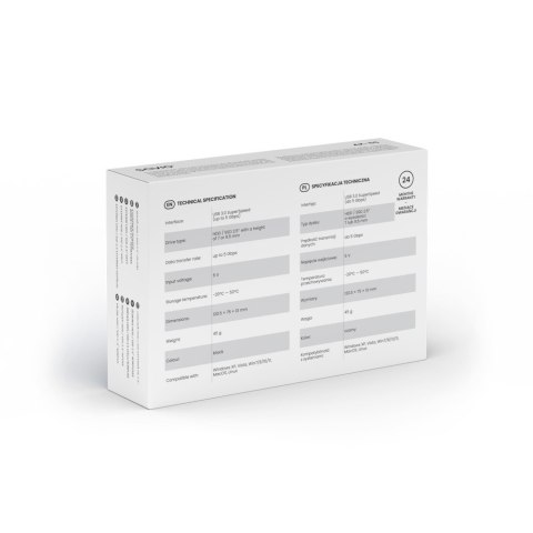 Zewnętrzna obudowa na dysk HDD/SDD 2,5 cala, USB 3.0, AK-65 Savio