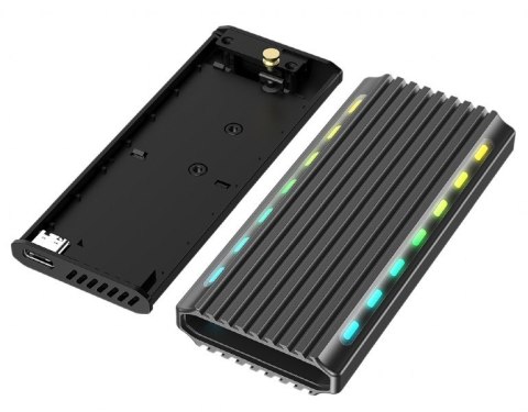 Obudowa dysku M.2 NVME Aluminiowa LED USB 3.1 Gembird