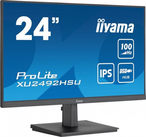 Monitor 23.8 cala XU2492HSU-B6 IPS,FHD,HDMI,DP,100Hz,4xUSB3.2,SLIM,2x2W IIYAMA