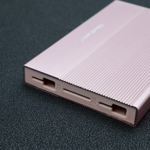 Obudowa | Kieszeń na dysk SSD HDD 2.5 cala | SATA | USB 3.0 | Super speed 5Gb/s | 2TB | Różowy Qoltec