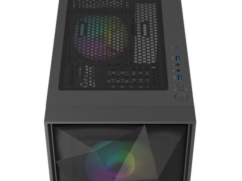 Obudowa Genesis Diaxid 605 ARGB MIDI TOWER USB-C Czarna Natec