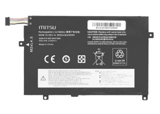 Bateria 01AV411 do Lenovo ThinkPad E470 E475 3650 mAh (40 Wh) 10.95V Mitsu
