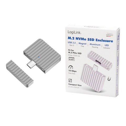Micro kieszeń USB3.2 1x Gen2, USB-C, PCOe NVMe LogiLink