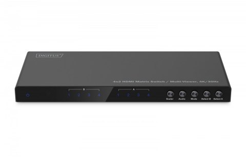 Przełącznik/Matrix HDMI 4/2-porty 4K/30Hz UHD HDCP 1.4 audio z pilotem Digitus