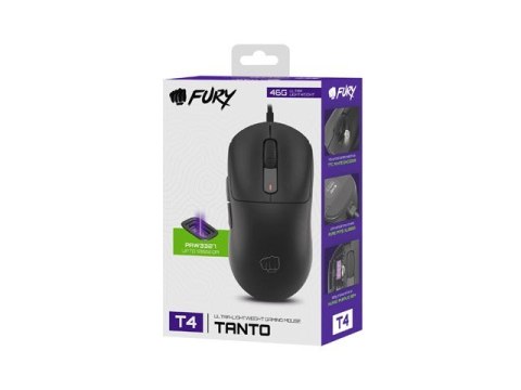 Mysz Fury TANTO T4 RGB 12000DPI gamingowa czarna Natec