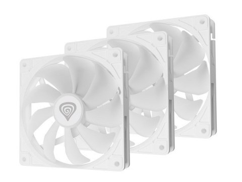Zestaw 3 wentylatorów Genesis OXAL 120 ARGB biały Natec