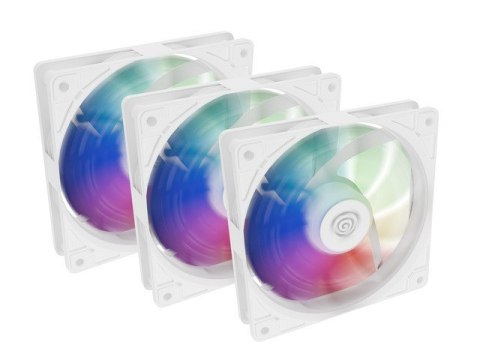Zestaw 3 wentylatorów Genesis OXAL 120 ARGB biały Natec