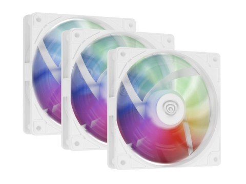 Zestaw 3 wentylatorów Genesis OXAL 120 ARGB biały Natec