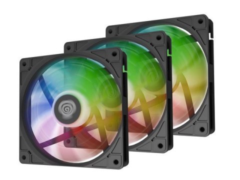 Zestaw 3 wentylatorów Genesis OXAL 120 ARGB czarny Natec