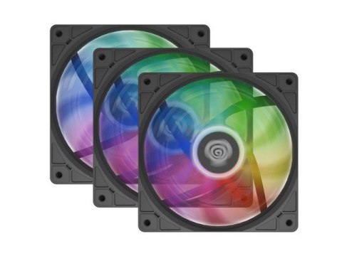 Zestaw 3 wentylatorów Genesis OXAL 120 ARGB czarny Natec