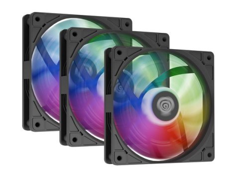 Zestaw 3 wentylatorów Genesis OXAL 120 ARGB czarny Natec