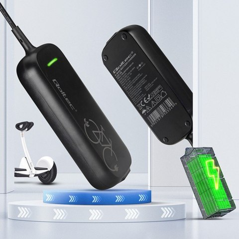 Ładowarka do roweru skutera elektrycznego XIAOMI 36V | 42V | 2A |8.0*.8.0mm+pin | wodoodporna + kabel zasilający Qoltec