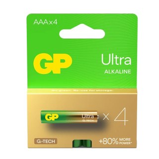 Baterie alkaliczne LR03/AAA GP ULTRA 4szt. (G-TECH) GP Battery