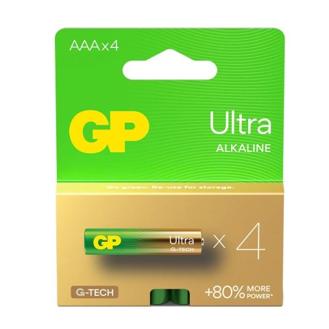 Baterie alkaliczne LR03/AAA GP ULTRA 4szt. (G-TECH) GP Battery