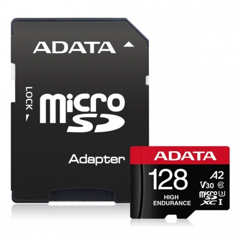 Karta microSD High Endurance 128GB UHS1 U3 V30 A2 100/85MB/s + Adapter Adata