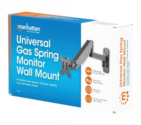 Uchwyt ścienny do TV 17-32cali LED/LCD 9kg obrotowy gazowy Manhattan