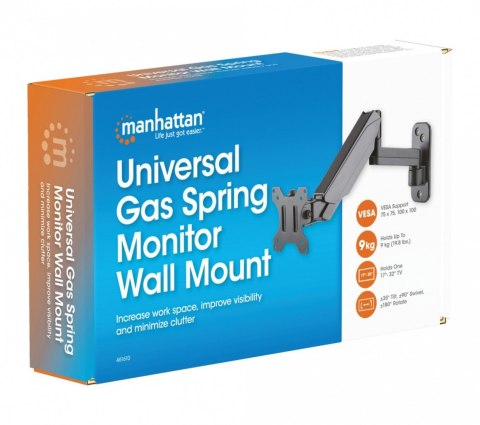 Uchwyt ścienny do TV 17-32cali LED/LCD 9kg obrotowy gazowy Manhattan