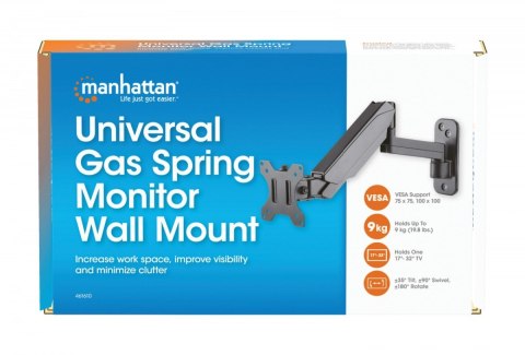 Uchwyt ścienny do TV 17-32cali LED/LCD 9kg obrotowy gazowy Manhattan