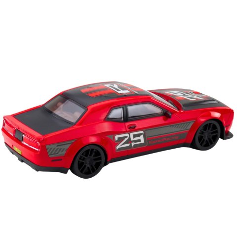 Samochód Sportowy Wyścigowy Napęd Na Tył Czerwony LEAN Toys