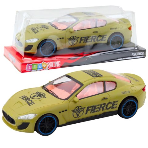 Samochód Sportowy Wyścigowy Napęd Na Tył Piaskowy Khaki LEAN Toys