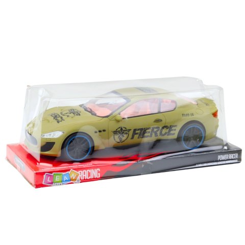 Samochód Sportowy Wyścigowy Napęd Na Tył Piaskowy Khaki LEAN Toys