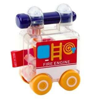 Zestaw Autek Z Kluczem Edukacyjne Policja Straż Karetka 3szt LEAN Toys