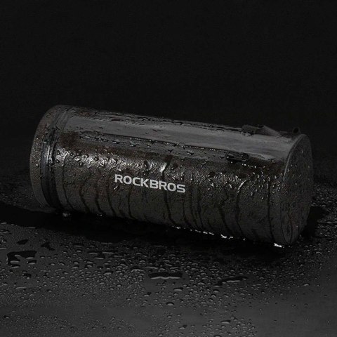 Praktyczna torba rowerowa wodoodporna mocowana na kierownicę czarna ROCKBROS