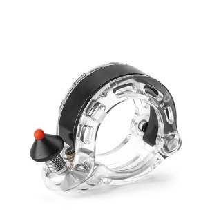 Dzwonek rowerowy w kształcie litery Q 100db - przezroczysty ROCKBROS