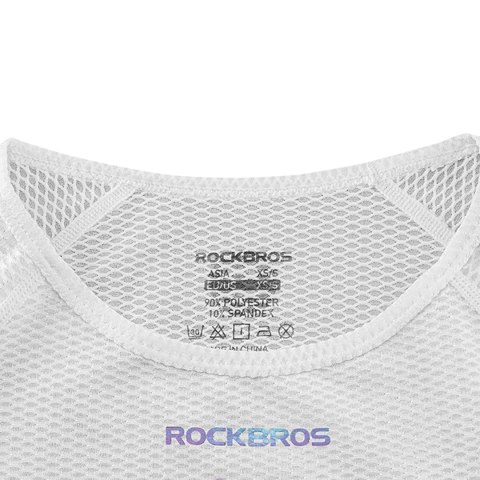 Koszulka kamizelka rowerowa tkanina 3D damska szybkoschnąca XL / XXL - biała ROCKBROS