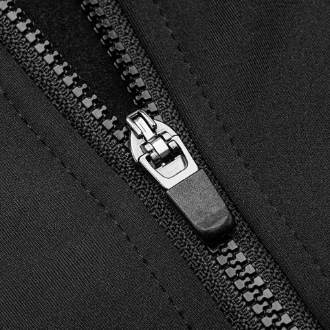 Koszulka kolarska rowerowa z długim rękawem ciepła jesień/zima M - czarna ROCKBROS