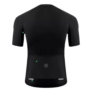 Koszulka rowerowa rozpinana z krótkim rękawem XXL - czarna ROCKBROS