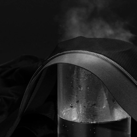 Koszulka rowerowa rozpinana z krótkim rękawem XXL - czarna ROCKBROS