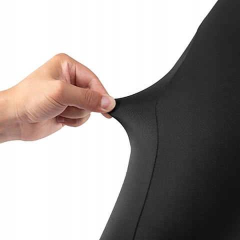 Spodenki rowerowe kolarskie krótkie na szelkach z wkładką XXL - czarne ROCKBROS