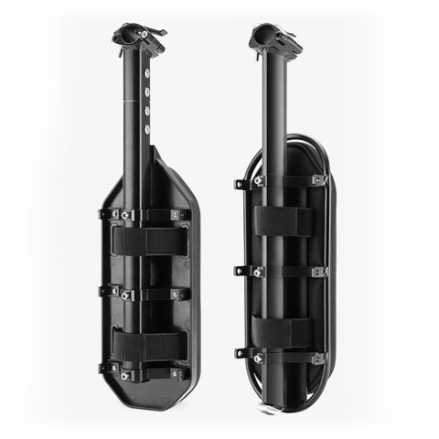 Torba na bagażnik rowerowy składana z funkcją siedziska 5l - czarna ROCKBROS